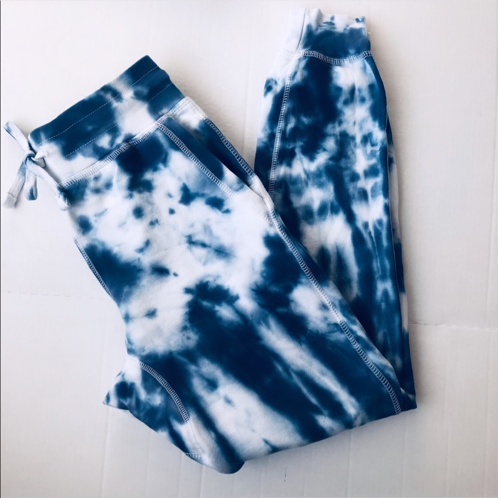 Tie Dye Navy Custom Joggers NEW - Picture 5 of 11